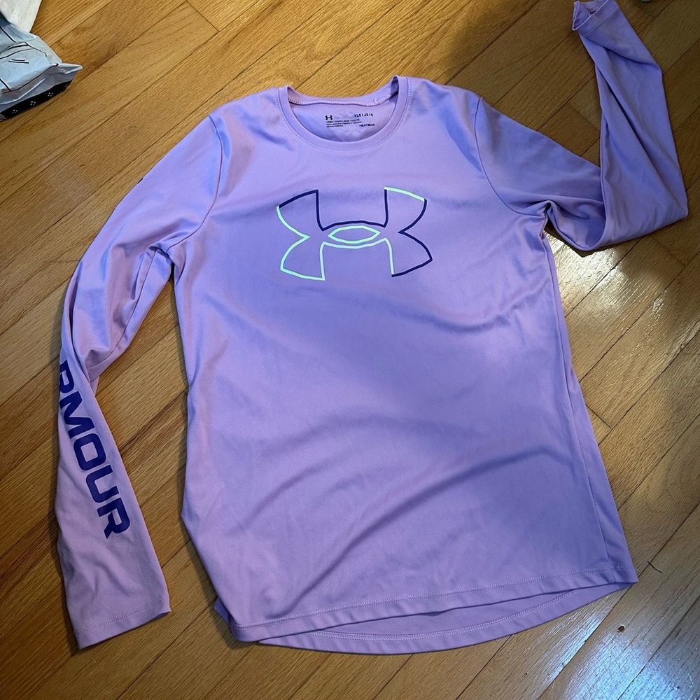 Under Armour Lavender HeatGear Top